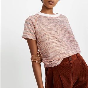 Madewell texture & thread textured sweatshirt tee